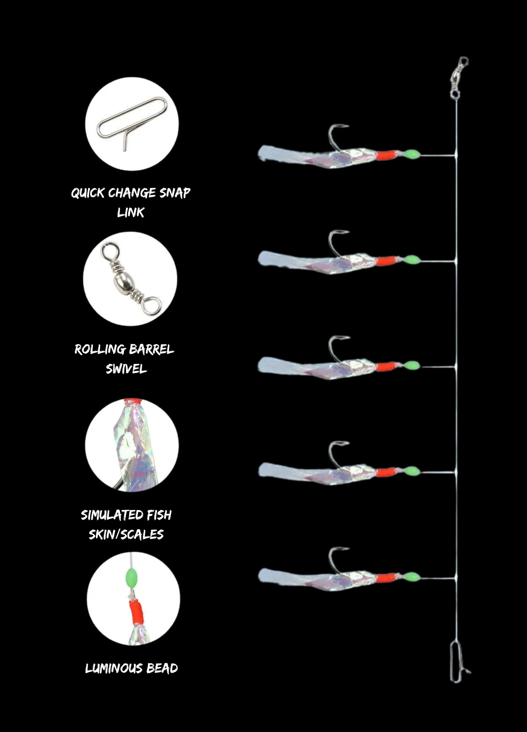 10 Pack Fishing Feathers